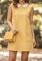 Elchic Yellow Peter Pan Shift Dress