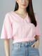 Elchic Pink Solid Crop Top