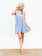 Elchic Polka Dot Blue and White Mini Dress
