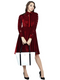 Red Velvet Fit & flared Chic Dress