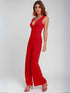 Radiant Ruby: Wide-Leg Sleeveless Jumpsuit