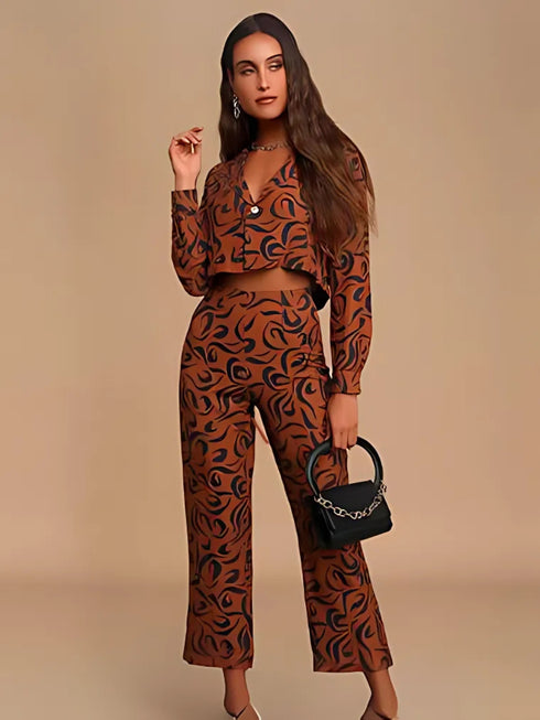 Abstract Print Co-ord Set