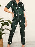 Polka Dot Satin Night Suit