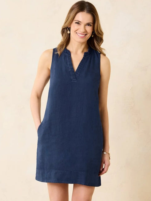 Elchic Double Ruffle Cotton Mini Dress