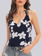 Floral print Halter Neck Top