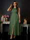 Elchic Solid Trendy Stylish Long Maxi Frock Dress