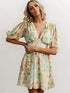 Floral Breeze: Tropical Paradise Mini Dress