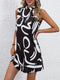 Elchic Brush Print Midi Tunic Dress