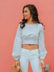 Printed Polka Dots Crop Top
