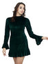 Green Velvet Sheath Dress