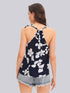 Floral print Halter Neck Top