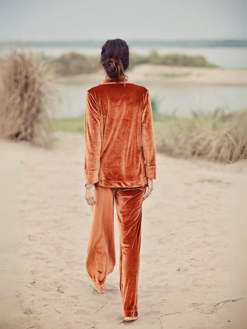Velvet Classy Versatile Suit with Blazer and Pants