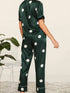 Polka Dot Satin Night Suit