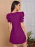 Elchic Puff Sleeves Summer Casuals Mini Dress