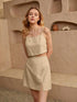 Elchic Spaghetti Top and Split Hem Skirt in Cotton