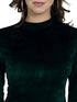 Green Velvet Sheath Dress