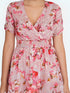 Pink Floral Print Fit & Flare Dress