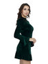 Green Velvet Sheath Dress