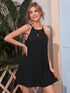 Elchic Black Casual Loose Tank Dress