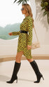 Elchic Wild Glam Cheetah Print Shirt Dress