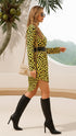 Elchic Wild Glam Cheetah Print Shirt Dress