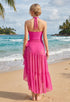 Elchic Hot Pink Ruffle Swimsuit