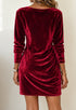 Elchic Cowl Neck Velvet Dress