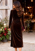 Elchic Ruched Velvet Party Dress