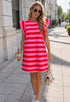 Elchic Horizontal Stripe Shift Dress