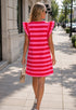 Elchic Horizontal Stripe Shift Dress