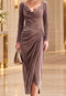 Elchic Draped Bodycon Velvet Dress