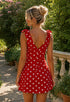 Elchic Red Polka Dot Tie Strap Dress