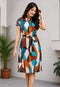 Elchic Tie Waist Midi Dress