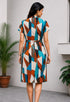 Elchic Tie Waist Midi Dress
