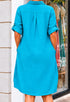 Elchic Tropical Turquoise Casual Tunic Dress