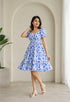 Elchic Puff Sleeve Smocked Dress