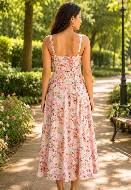 Elchic Blush Pink Floral Dress