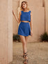 Elchic Blue Top & Flirty Skort Co-ord Set