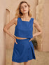 Elchic Blue Top & Flirty Skort Co-ord Set