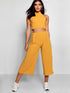 Yellow solid Co-ord Set