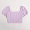 Elchic Purple Solid Crop Top