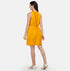 Yellow A-line flared Dress